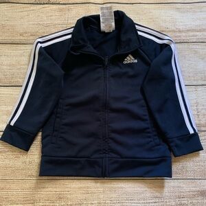 Adidas zipper jacket nylon size 24 months navy looks like new